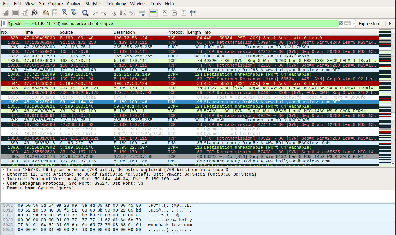 Wireshark
screenshot